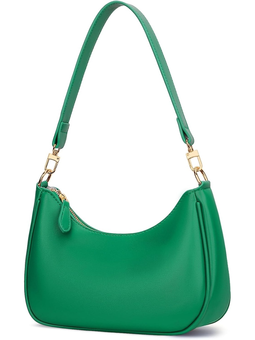 〽️ Women's Green Cute Hobo Clutch Purses Zipper Tote Shoulder Handbags